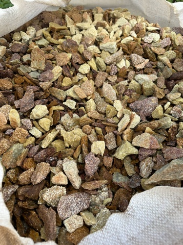 Златолит персиковый декоративная каменная крошка купить в Самаре