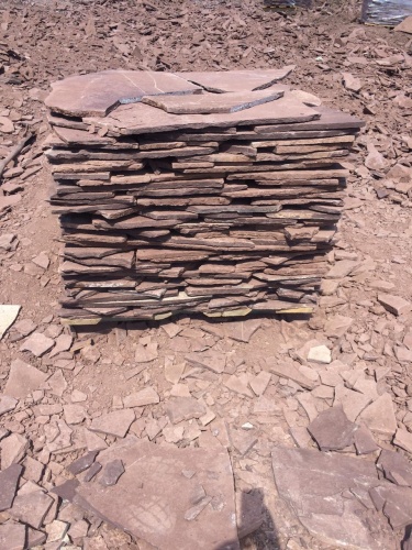 Плитняк лемезит бордовый для цоколя 1,5-2 см купить в Самаре