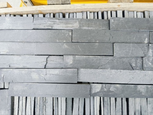 Плитка чёрная из натурального камня фасадная 30 см * 5 см, толщина 7 мм -30 мм купить в Самаре