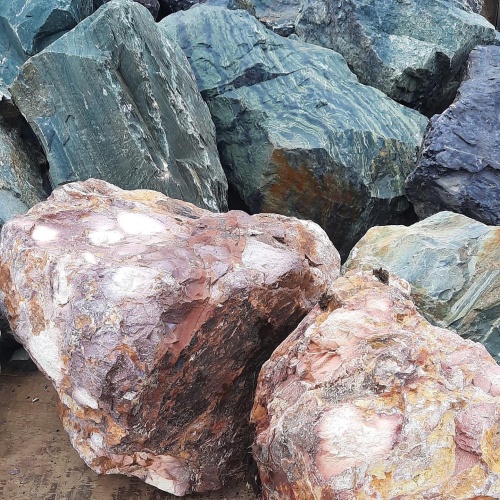 Ландшафтные глыбы красно-фиолетовые 200-1000 килограмм купить в Самаре