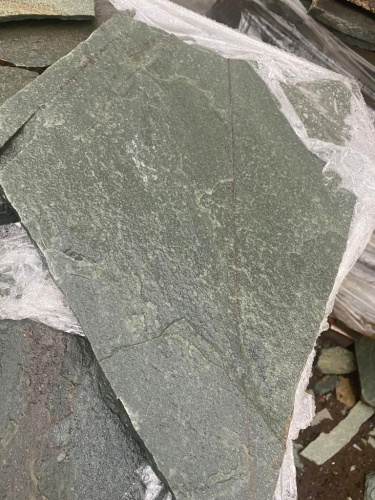 Плитняк златолит зелёный для цоколя, отмостки купить в Самаре