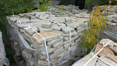 Гранитный плитняк галтованный для парковки купить в Самаре